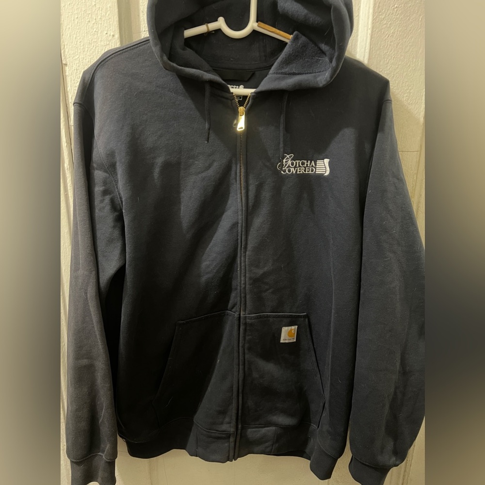Carhartt mens hooded jacket loose fit Sz large excellent condition
